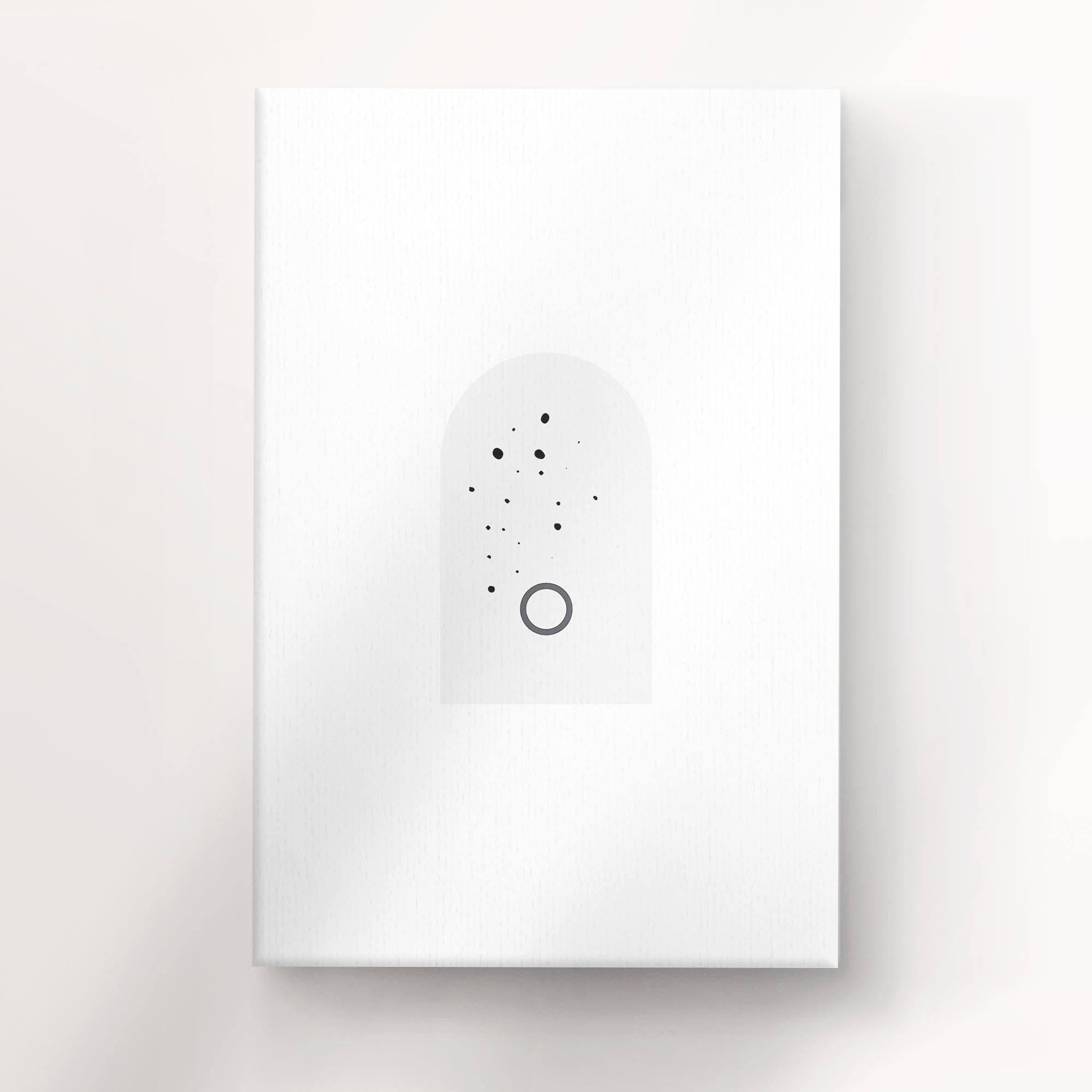 Tablou Canvas - Cerc de stele în jurul inelului Artă geometrică minimalistă
