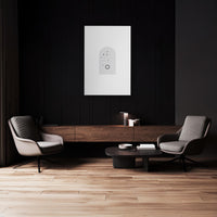 Tablou Canvas - Cerc de stele în jurul inelului Artă geometrică minimalistă