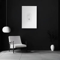 Tablou Canvas - Cerc de stele în jurul inelului Artă geometrică minimalistă